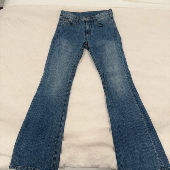 Brandy Melville Light Blue Flare Jeans - Picture 3 of 5